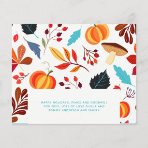 Budget Fall Erntedank Card Moderne Pumpkins