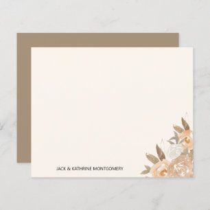 Budget Fall Floral Elegante Personalisierte Note C