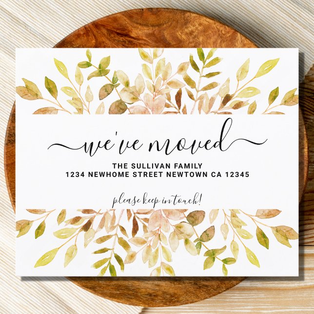 Budget Fall Foliage Announcement Card (Von Creator hochgeladen)