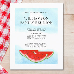 Budget Family Wiedersehen Picnic Watermelon Einlad