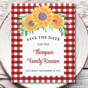Budget Family Wiedersehen Sunflower Save the Date 