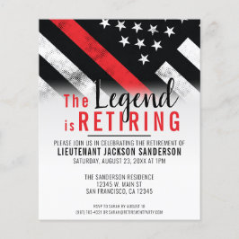 Budget Firefighter Ruhestand Red Line Feuerwehrman