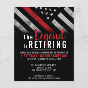 Budget Firefighter Ruhestand Red Line Feuerwehrman