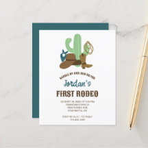 Budget First Rodeo Geburtstag 1. Cowboy Western