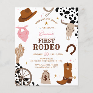 Budget First Rodeo Wild West Girl Erster Geburtsta