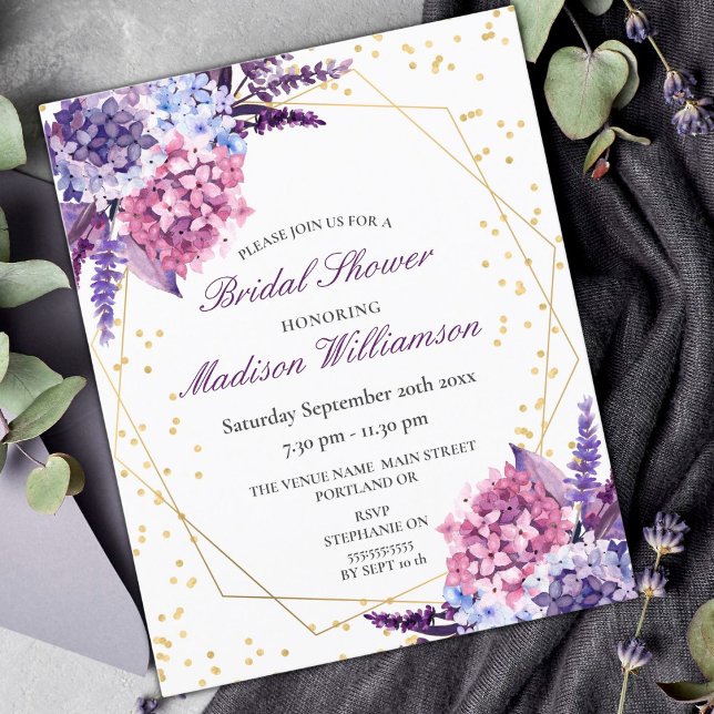 Budget Floral Gold Geometric Brautparty (Von Creator hochgeladen)