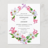 Budget Floral Pink Blossom Frühjahrssonne