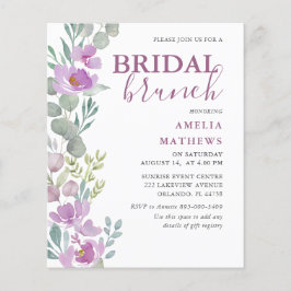 Budget Floral Pink Eukalyptus Brautparty Einladung