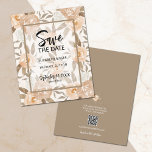 Budget Floral QR Code Hochzeit Sichern Sie das Dat Flyer<br><div class="desc">Kleine 4, 5" x 5, 6" Papier Hochzeit speichern das Datum Flyer mit eleganten Wasserfarbfall Blume und Blätter und Ihre Details in schicken Schriften. Ein QR Code wird auf der Rückseite für Ihre Hochzeitswebsite vorgestellt. Druck auf einem 80 lb-Semiglage-Cardstock in 3 Größen. **KEINE ENVELOPES INBEGRIFFEN - kaufen 5" x 7",...</div>