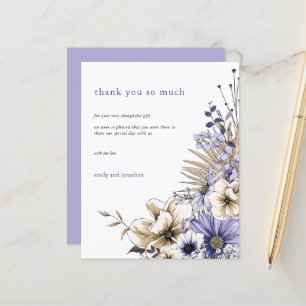 Budget Florals Foliage Lilac Wedding Vielen Dank