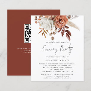 Budget Florals QR Code Wedding Abend Party
