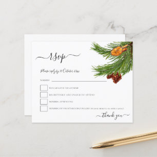 Budget Foliage Cones Orange Christmas RSVP