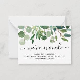 Budget Folien Wir haben neue Zuhause Moving Card ü Mitteilungskarte