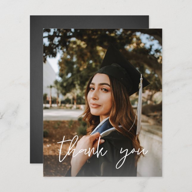 Budget Foto Abschluss Hat ChalkboardV Vielen Dank (Vorne/Hinten)