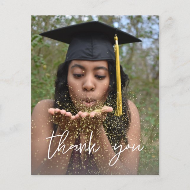 Budget Foto Abschluss Vertical W Vielen Dank Flyer (Vorne)