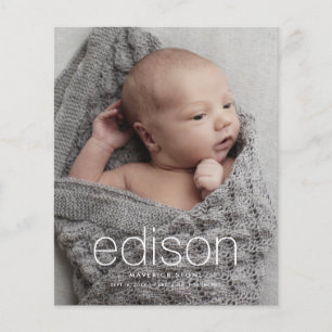 Budget-Foto-Baby-Geburtsankündigung