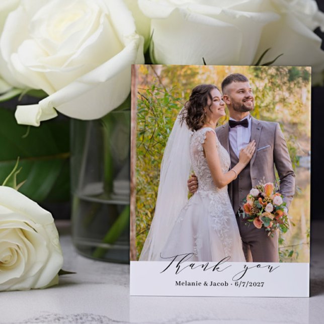 Budget Foto Calligraphy Wedding Danke, Cards (Von Creator hochgeladen)