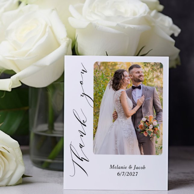 Budget Foto Calligraphy Wedding Danke, Cards (Von Creator hochgeladen)