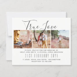Budget Foto Collage Overlay Text Wedites Einladung