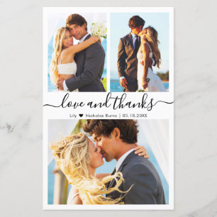 Budget Foto Collage Script Hochzeit Danke Karte
