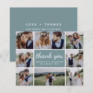 Budget Foto Collage Wedding Danke Karte