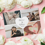 Budget Foto Collage Wedding Einladungen<br><div class="desc">Die elegante Collage aus Foto lädt Ihre Gäste zum Feiern Ihres Hochzeitstages ein. Vier Fotografien sind ein Herzstück der Braut und des Bräutigams und das Hochzeitsdatum. Overleaf ist eine stilvolle Hochzeitsvorlage, die einfach zu anpassen ist. * Bitte beachten Sie, dass dieses Design auf dünnem Papier gedruckt wird, das sich im...</div>