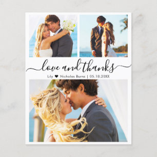 Budget Foto Collage Wedding Vielen Dank Script Car