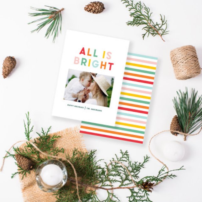 Budget Foto Collage Weihnachten farbenfroh hell Mitteilungskarte (Von Creator hochgeladen)