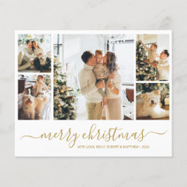 Budget Foto Collage Weihnachtsfeiertag Flyer