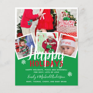 Budget Foto Collage Weihnachtskarten Jahresbericht