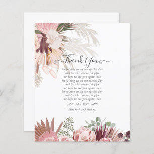 BUDGET-Foto Danke, dass Sie Karte Pampas Grass Hoc