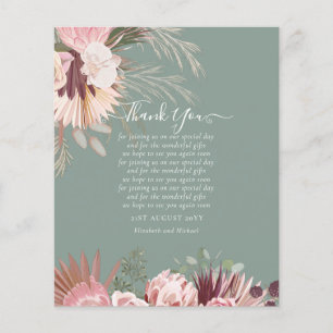 BUDGET-Foto Danke, dass Sie Karte Pampas Grass Hoc