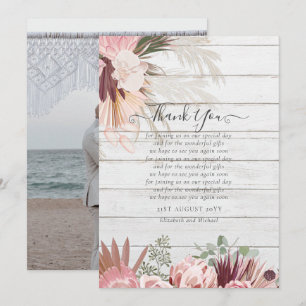 BUDGET-Foto Danke, dass Sie Karte Pampas Grass Hoc