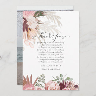 BUDGET-Foto Danke, dass Sie Karte Pampas Grass Hoc