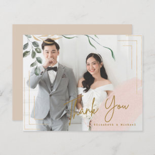 BUDGET FOTO Danke Karte - CHEAP Modern Einfach