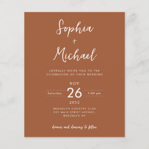 Budget Foto Details QR Website Terracotta Wedding