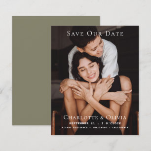 BUDGET-Foto Einfache Save the Date Hochzeit