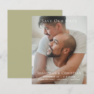 BUDGET-Foto Einfache Save the Date Hochzeit
