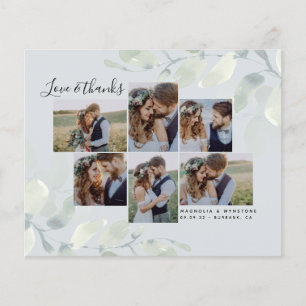 BUDGET Foto Eukalyptus Wedding Dankeschön Karte