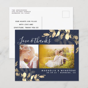 Budget Foto Eukalyptus Wedding Vielen Dank Postcar