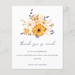 Budget Foto Floral Yellow Wedding Vielen Dank