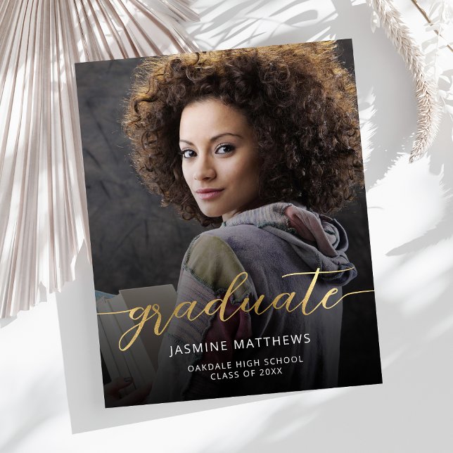 Budget Foto Gold Script Abschluss Ankündigung (Von Creator hochgeladen)