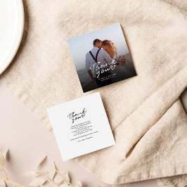 Budget Foto Handschrift Hochzeit Vielen Dank Mitteilungskarte