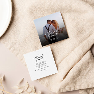Budget Foto Handschrift Hochzeit Vielen Dank Mitteilungskarte