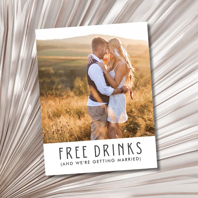 Budget Foto Hochzeit speichern Datum Ankündigungspostkarte (Budget Photo Wedding Save the Date Postcard)