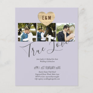 BUDGET-Foto-Hochzeitseinladung Bekanntgabe des Ter Flyer