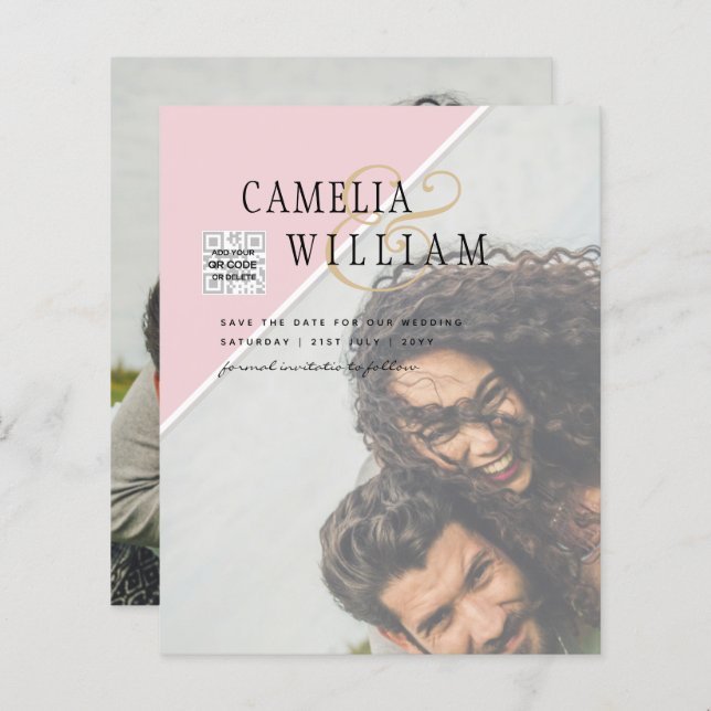 Budget Foto Hochzeitsempfehlung gemischte Farben (Vorne/Hinten)