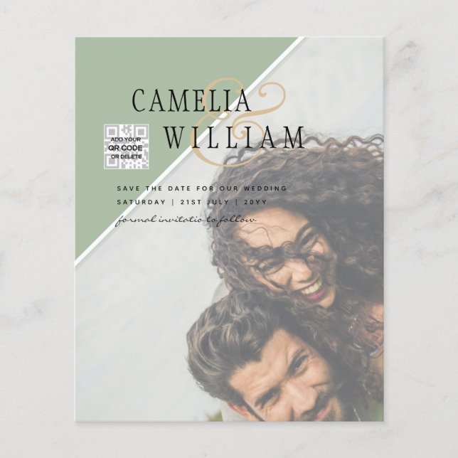 Budget Foto Hochzeitsempfehlung gemischte Farben Flyer (Vorne)