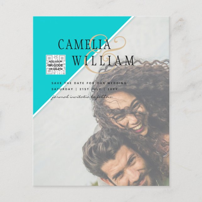 Budget Foto Hochzeitsempfehlung gemischte Farben Flyer (Vorne)