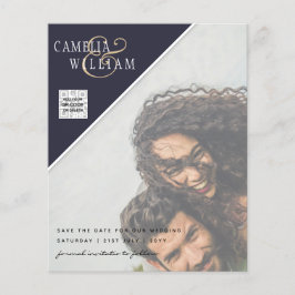 Budget Foto Hochzeitsempfehlung gemischte Farben Flyer